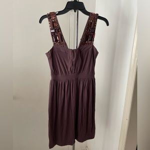 Deletta purple beaded dress, size XS, from anthropologie